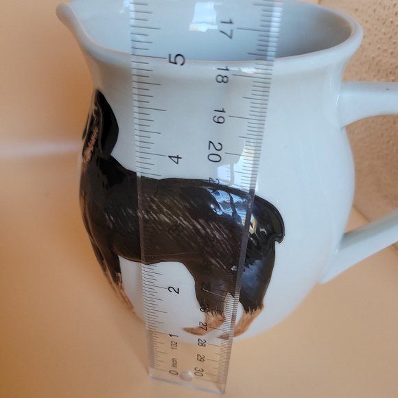 ermo zoo handpainted 5 inch pitcher of dog - Picture 2 of 7